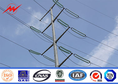 Transmission d'énergie galvanisée Poteaux de tour tubulaires acier électrique conique ASTM A123