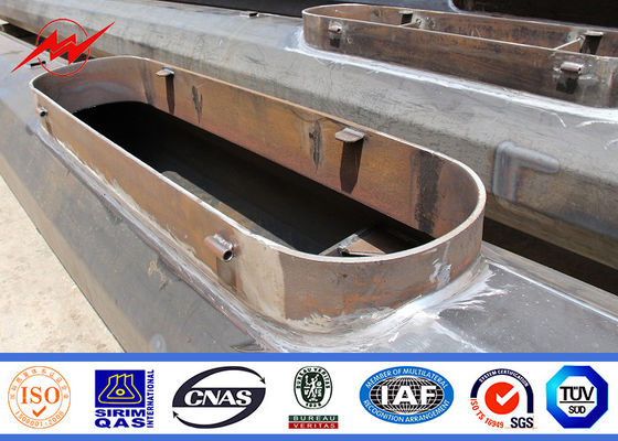 poteau léger mât en acier octogonal de galvanisation de haut avec des mètres de la plate-forme 20 - 50