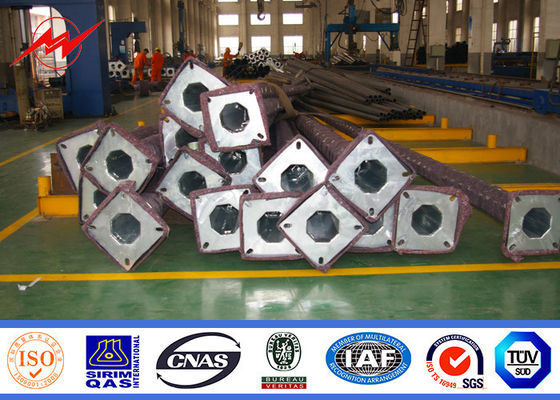 le type conique acier de Q235 a galvanisé le réverbère Polonais 6M 7M 8M