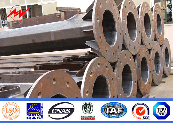 mât galvanisé extérieur de 30m haut Polonais léger pour le stade de football