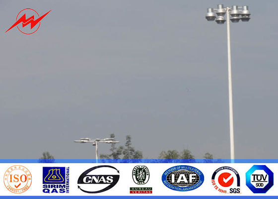 45M ont galvanisé la lumière élevée octogonale de no. LED de la plate-forme 80 de Polonais léger de mât pour le stade