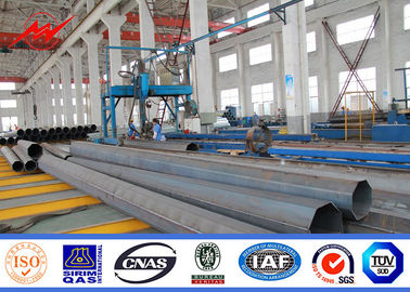 basse Valtage Philippines transmission en acier Polonais de 25ft -100ft avec des bras d'angle