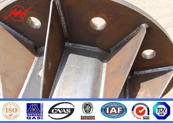 M/H unipolaire polygonal d'éclairage Polonais élevé de mât de 30M pour le stade de football avec 60 lumières