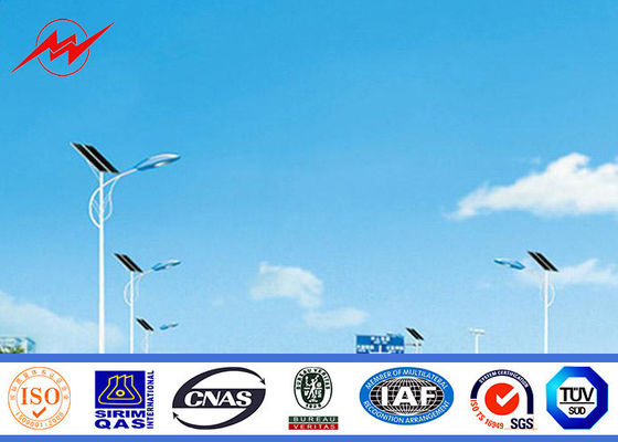 L'immersion chaude a galvanisé la taille 10m octogonale légère de Polonais de route en acier avec la lumière de 100W LED pour le réverbère