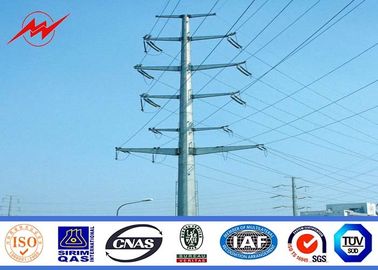 Distribution électrique temporaire par pôle électrique en acier de 13 m avec joint ou une fois formé
