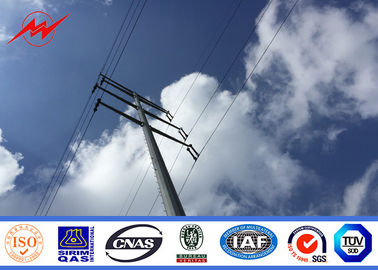 Poteaux tubulaires en acier galvanisé pour 10kv 20kv 35kv 66kv 69kv 110kv 132kv 138kv 220kv 230kv
