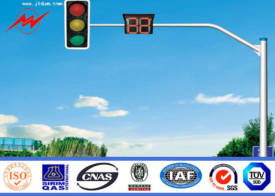 Feu de signalisation de l'acier IP65 6m Polonais, réverbère galvanisé Polonais