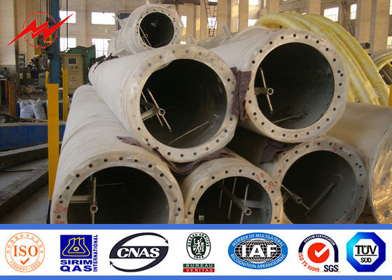 50ft ont galvanisé la distribution unipolaire extérieure octogonale de communication de tour de cellules avec la galvanisation 100 de Minimium