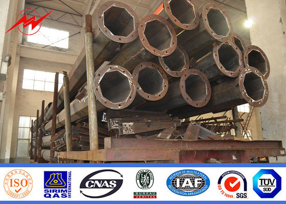 L'immersion chaude a galvanisé le réverbère simple du bras Q235 de 12m Polonais pour l'éclairage de route