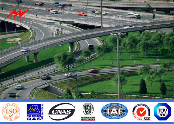 16 côtés 15M à 46m haut treuil de Polonais de mât de 16 lumières de HPS avec Aotumatic levant le système