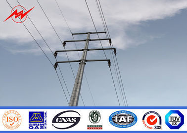 Évaluez l'acier 65 60 pi Polonais électrique galvanisé par taille pour la ligne de transmission 138kv