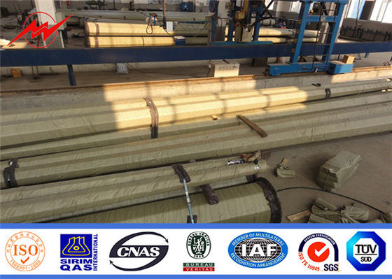 Métal galvanisé par Polonais électrique en acier octogonal Polonais de service de transmission