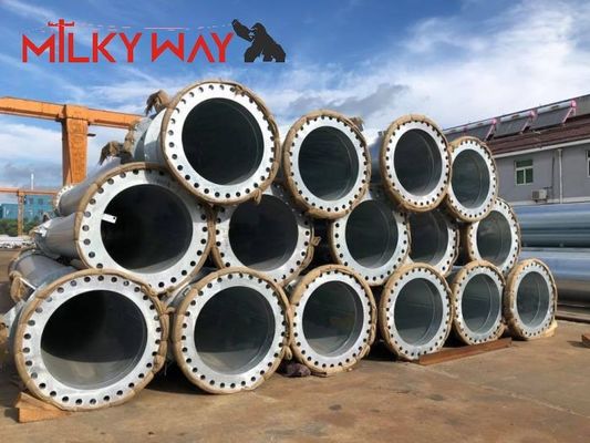 3Poteaux électriques en acier de 0,5 m à 15 m pour éclairage de rue avec options coniques et polygonales