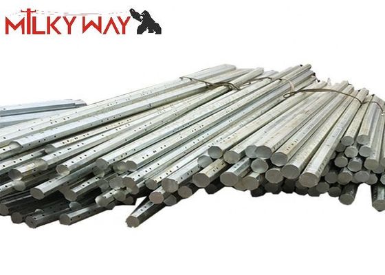 Poteau électrique galvanisé en acier Gr50 de 3-4 mm avec échelons d'escalade pour une distribution d'énergie sûre et efficace