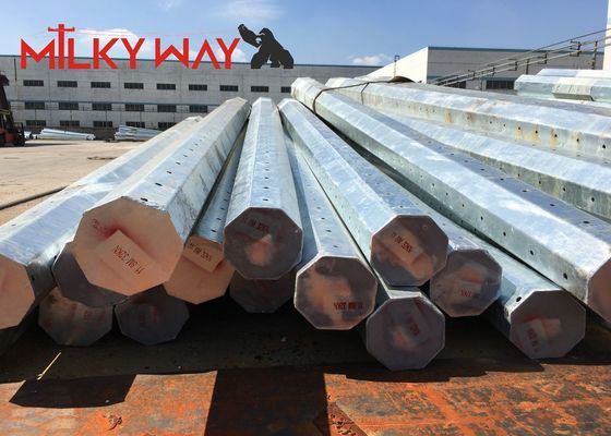 15m galvanisé acier octogonal poteau d'utilité 2,75mm épaisseur