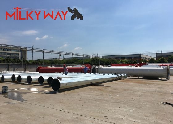 Poteau électrique en acier galvanisé à chaud pour la distribution, classe 5, classe 6, 9m
