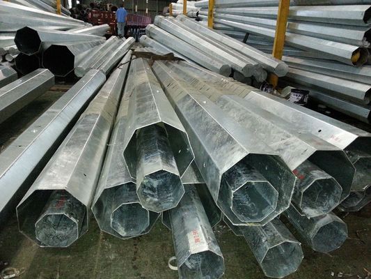 30FT Hot Dip Galvanized Steel Power Pole for Philippines Electric Power Transmission with IP65 Protection