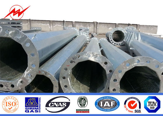 Distribution Polonais tubulaire en acier, tour en acier galvanisée de Polonais de transmission