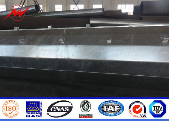 La distribution galvanisée de Polonais de courant électrique de 70ft pour 132kv 69kv Philippines projettent