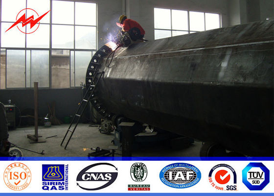 La distribution galvanisée de Polonais de courant électrique de 70ft pour 132kv 69kv Philippines projettent