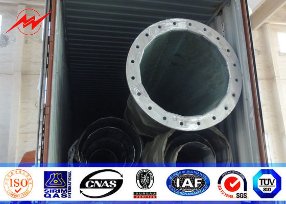 La distribution galvanisée de Polonais de courant électrique de 70ft pour 132kv 69kv Philippines projettent