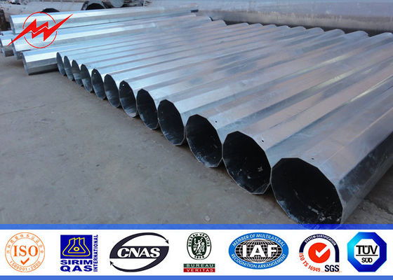 La distribution galvanisée de Polonais de courant électrique de 70ft pour 132kv 69kv Philippines projettent