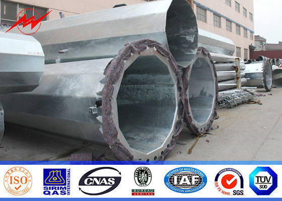 25ft à 75ft Concial électrique ont effilé Polonais de service en acier, distribution d'énergie en acier Polonais 10kv | 550kv