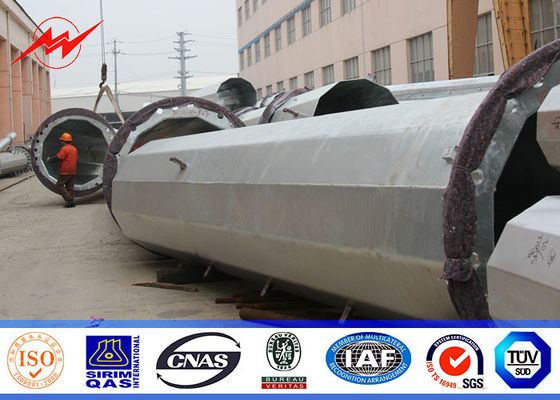 25ft à 75ft Concial électrique ont effilé Polonais de service en acier, distribution d'énergie en acier Polonais 10kv | 550kv