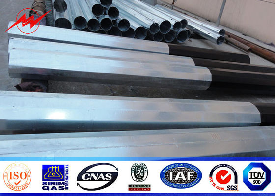 25ft à 75ft Concial électrique ont effilé Polonais de service en acier, distribution d'énergie en acier Polonais 10kv | 550kv