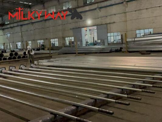 2.3m Profondeur de l'usine souterraine Poile électrique en acier Galvanisation à chaud Traitement de surface 15 ans Garantie Poile de support de ligne électrique