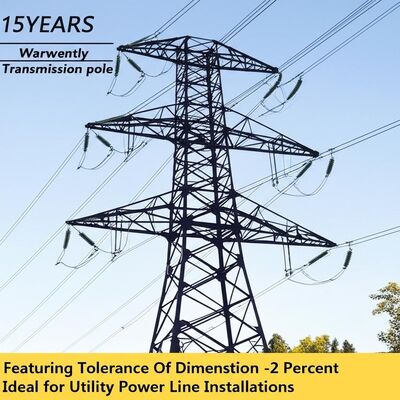 Poteau d'alimentation en acier avec garantie de 50 ans, tolérance de ±2 % et limite d'élasticité de 460 MPa pour ligne de transmission