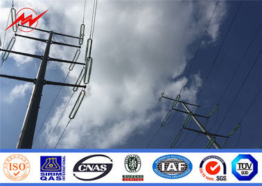 Poteaux électriques d'acier galvanisé 69KV Poteaux de transmission électrique
