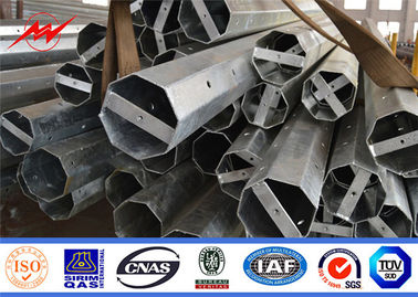 Puissance Polonais en acier, galvanisation électrique en acier de taille de Q345 12m d'immersion chaude de Polonais