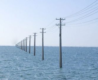 2.75*127*248*10670mm GR, puissance de 345 MPA HDG Polonais en acier Monopoles avec AWS D1.1