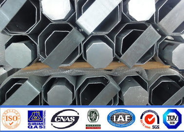 Pouls d'alimentation électrique octogonal de 50 pieds pour transmission de puissance 10 KV 550 KV Facteur de sécurité 1,8