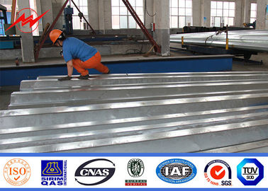 45FT Polonais en acier galvanisé par 3mm, norme d'Electric Power Polonais Philippines NEA