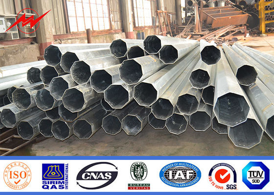 Puissance Polonais en acier de service électrique galvanisée pour 69kv en dehors de ligne de distribution