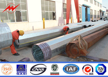 75FT Philippines NGCP Polonais en acier galvanisé par norme avec 4-5mm Thickenss