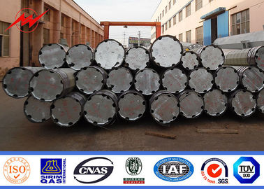 14m 2500 acier électrique Polonais galvanisé par Polonais d'enterrement direct de Dan 2 Segements unipolaire