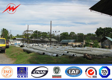 vitesse du vent de la galvanisation 30m/S de Polonais de transmission d'acier électrique de 8m 5KN Q345