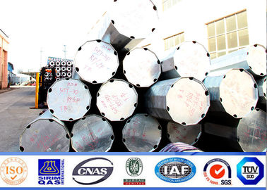 distribution en acier Polonais de Polonais de puissance d'isolateurs électriques polygonaux de 50FT pour 132KV