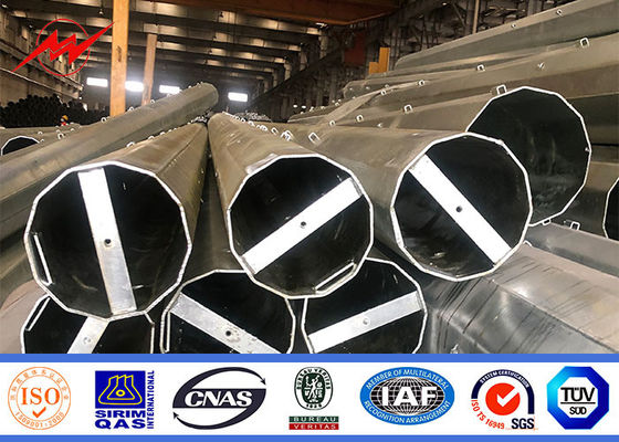 Polonais de service public en métal d'Iso Electric pour le projet de ligne de transmission 132kv