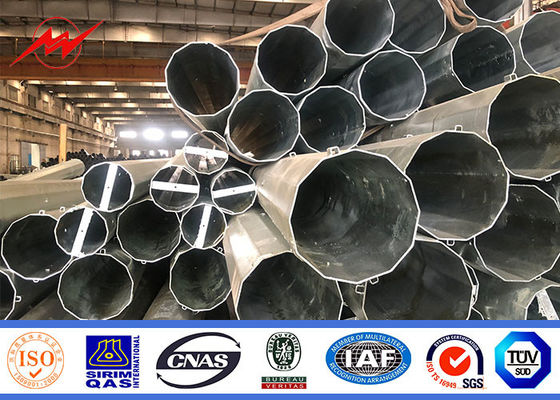 Polonais de service public en métal d'Iso Electric pour le projet de ligne de transmission 132kv