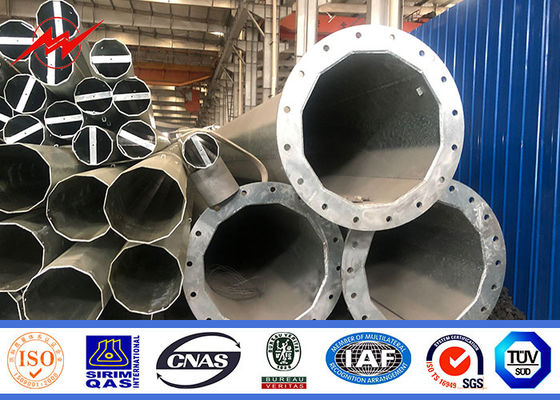 Polonais de service public en métal d'Iso Electric pour le projet de ligne de transmission 132kv