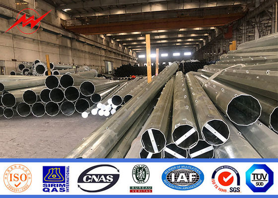 Polonais de service public en métal d'Iso Electric pour le projet de ligne de transmission 132kv