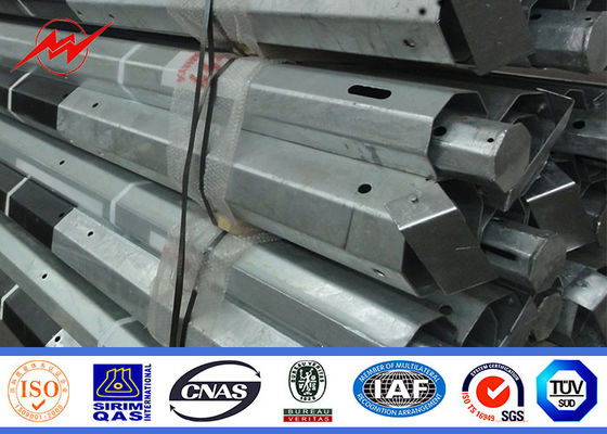 Colonne électrique de 15 M Polonais de service en acier avec FRP et marques, norme de la Malaisie