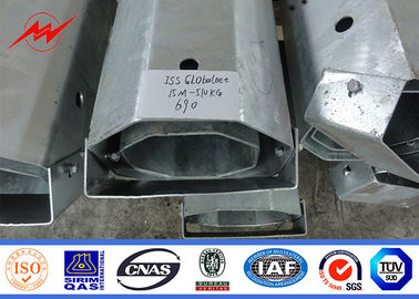 11m 7.2mm 3.8mm 69kv Polonais tubulaire en acier pour la ligne de transmission