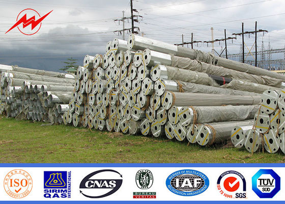 Polonais de service en acier électrique octogonal pour la ligne 69KV de distribution d'énergie