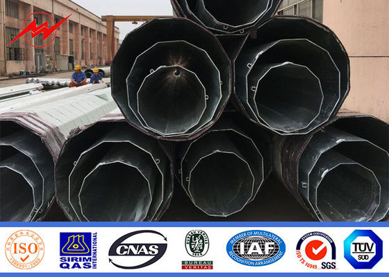 8M 6.5KN cassant la galvanisation tubulaire en acier d'immersion chaude de Polonais Q345 de charge