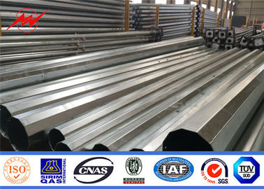 l'immersion de 35ft Nea Tubular Steel Pole Hot a galvanisé pour le projet de transport d'énergie